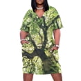 thumbnail image 2 of Vestido de bolsillo suelto debajo de tu piel verano en un bosque de cuento de hadas en la naturaleza con un árbol cubierto de la serie Magic Sunlight, 2 of 7