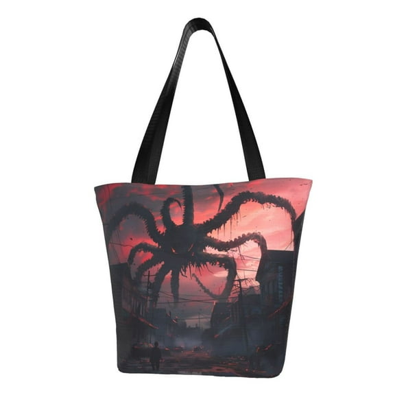 Easygdp Giant Monster Over City Shoulder Bags for Women,Crossbody Bags Shoulder Purse Handbag for Women