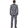 thumbnail image 3 of Smiffys Mens Stand Out Skeleton Costume Suit Set, 3 of 4