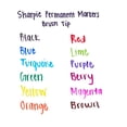 thumbnail image 4 of Sharpie Permanent Markers, Brush Tip, Assorted, 12 Pack, 4 of 4