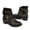 Brown, variant on Itsun Cowboy Boots for Women, Women's Slouchy Mid Calf Boots, Cowboy Motorcycle Leather Shoes, Mid Heel Ankle Boots Blue