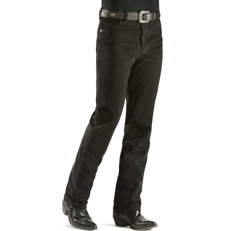 wrangler men's cowboy cut fit jean,shadow black,33x30 - Walmart.com