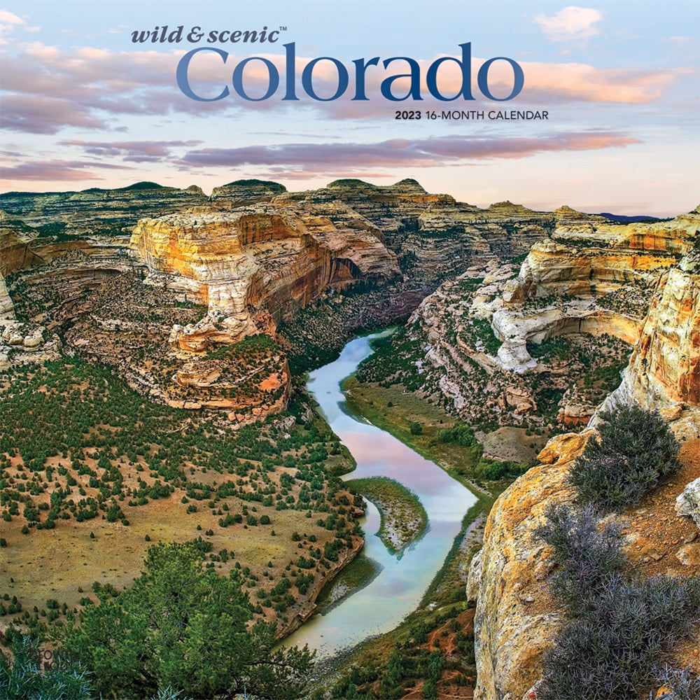Colorado Wild & Scenic FOIL 2023 Wall Calendar 12x12 by Browntrout