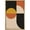 NATURAL, variant on IDEA4WALL Framed Canvas Print Wall Art Yellow & Brown Circle & Polygon Variety Shapes Patterns Modern Art Mid-Century Modern Colorful Warm for Living Room, Bedroom, Office - 16"x24" Natural