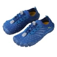 thumbnail image 2 of YOUYEDIAN Girls Boys Barefoot Shoes Wide Toe Box Breathable Non-Slip Aqua Water Shoes Athletic Beach Pool Swim Surf Diving Hiking Walking Shoes (Blue, 3 Big Kid), 2 of 9