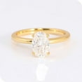 thumbnail image 4 of Cora Jewellery 3.75CT Oval Moissanite Solitaire Engagement Ring For Women, 10K Yellow Gold, 4 of 7