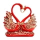 thumbnail image 1 of Figura de pareja de cisnes, estatua decorativa, regalo de San Valentín, escultura de animales para centro de mesa de entrada, oficina, decoración del Rojo, 1 of 6