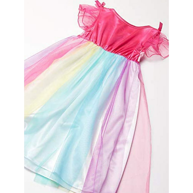 Disney Girls Big Fantasy Nightgown Multi Princess Rainbow Bliss