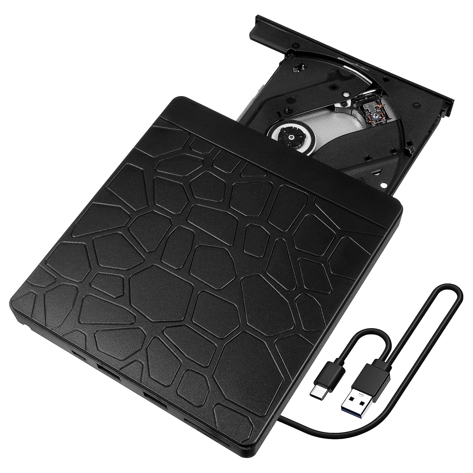 External CD DVD Drive with Dual Functionality for Computer