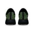 thumbnail image 4 of St Patrick's Day Claddagh Symbol and Shamrocks Shoes Sneakers Black Size 3.5, 4 of 7
