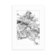 thumbnail image 1 of Marco de Fotos de Escritorio Unbranded Obra Maestra del Romance de Tres Reinos Blanco 5x7 pulgadas, 1 of 4