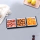 thumbnail image 5 of Bandeja organizadora de plástico blanco con múltiples compartimentos para refrigerios, tapa, 6 frascos de almacenamiento y palés para servir, ideal para la cocina, exhibir comida en fiestas y, 5 of 7