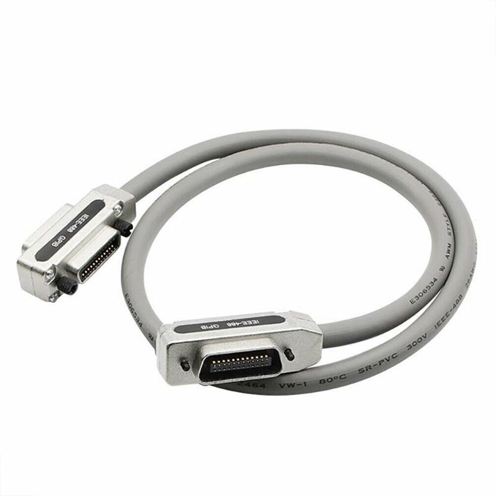 Details about   0.5M/1M/1.5M/3M/5M IEEE-488 GPIB Cable Connector Cord with Metal Hood & Case 