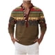 thumbnail image 1 of Mens Casual Manga Corta Botón Abajo Camisas Moda Impresa V-Cuello Botones Casual Tops para el Hogar Y el Uso Diario, 1 of 5