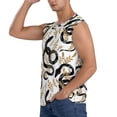 thumbnail image 3 of Fotbe Snake Men's Camiseta sin Mangas Estampada para Hombres, Playera Casual para Gimnasio, Entrenamiento, Playa-Large, 3 of 7