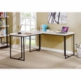 thumbnail image 3 of Furniture of America Fendry L-Desk with USB Plug, Antique White, 3 of 5