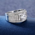 thumbnail image 5 of EOEMY 925 Silver Filled Party Ring Women Fashion Cubic Zircon Jewelry Sz 8-12-8, 5 of 7