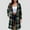 Flannel Jacket-Army Green, variant on Gamivast Wool Coats for Women Flannel Oversized Plaid Button Down Notch Lapel Collar Winter Jackets with Pcokest Fall Fashion Long Sleeve Long Peacoats Casual Work Outfits