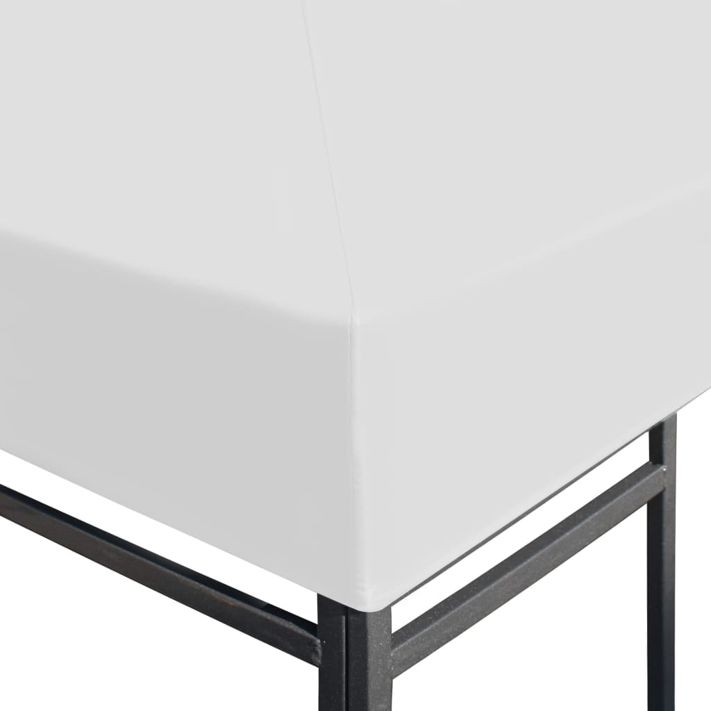 118.1"x118.1" Gazebo Canopy Replacement, Sunshade Tent Oxford Cover for Patio Garden, White 118.1"x118.1" Gazebo Canopy Replacement, Sunshade Tent Oxford Cover for Patio Garden, White