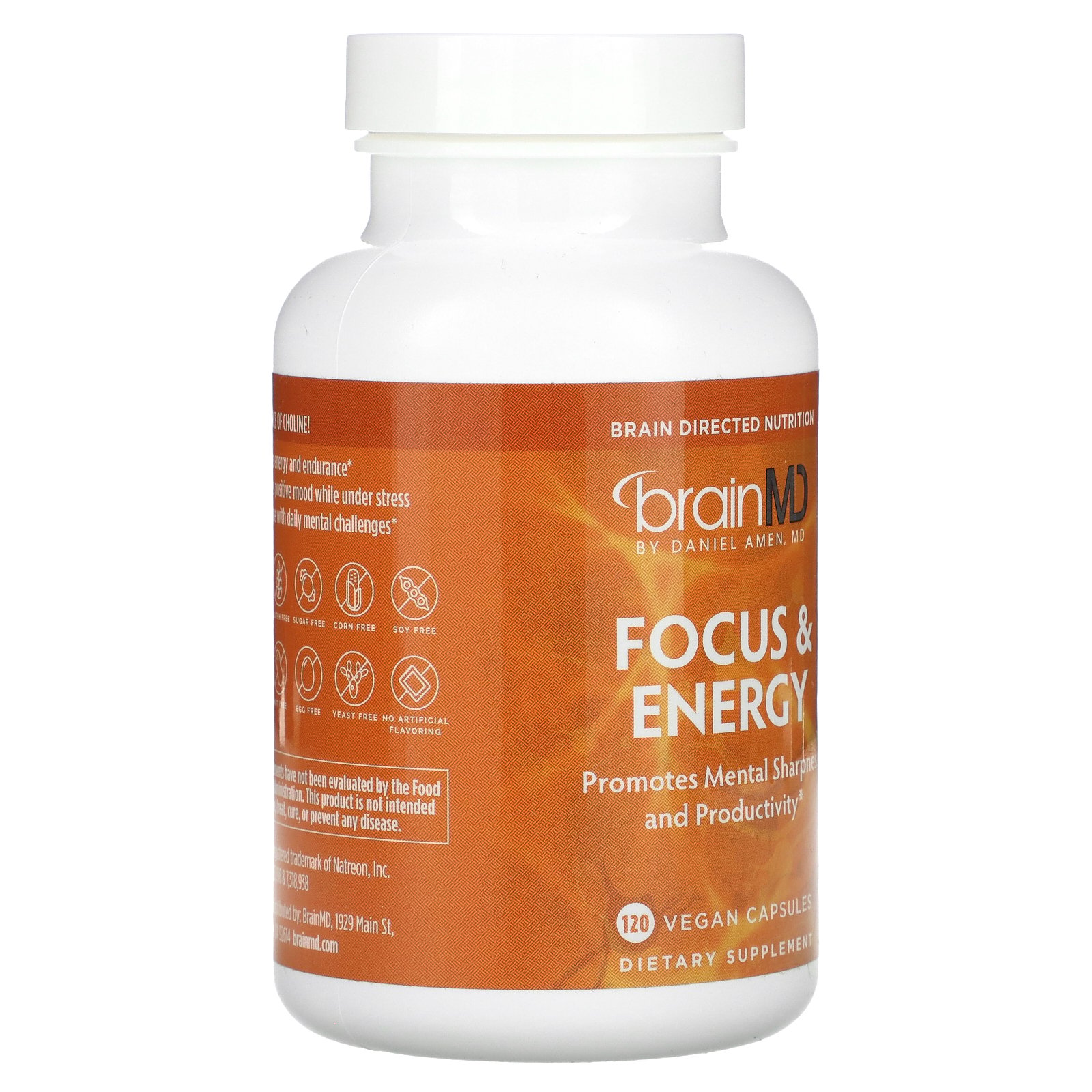 thumbnail image 3 of BrainMD Focus & Energy Capsules 120ct - Caffeine Free Mental Support, 3 of 4