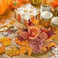 thumbnail image 5 of Fall Candle Ring 14.96inch Artificial Maple Leaves Berries Candle Holders Small Wreath for Pillars Autumn Thanksgiving Halloween Wedding Table Centerpiece Farmhouse Decor, 5 of 7