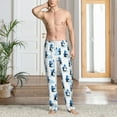 thumbnail image 3 of Cauagu Penguin Winter Fun Mens Pajama Pants Sleep & Lounge Pants,PJ Bottoms with Pockets-Medium, 3 of 7