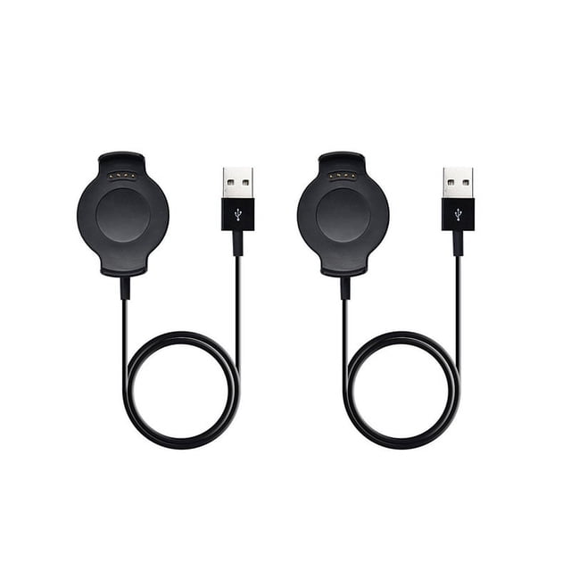 2X Cable de Carga USB Adecuado para Watch 2 / Watch 2 Pro Base de Cargador de Reloj Inteligente Cable de Carga MagnéTico (Negro)