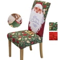 thumbnail image 1 of KBOOK Christmas Chair Cover, Party Santa Merry Christmas Theme Decor,Chair Covers For Dining Room Restaurant (1/2/4 Pcs), 1 of 7