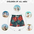 thumbnail image 6 of FORMRS Boys Swim Trunks Quick Dry Mesh Liner Boardshorts Sizes XS-XL, Christmas Berries, 6 of 7