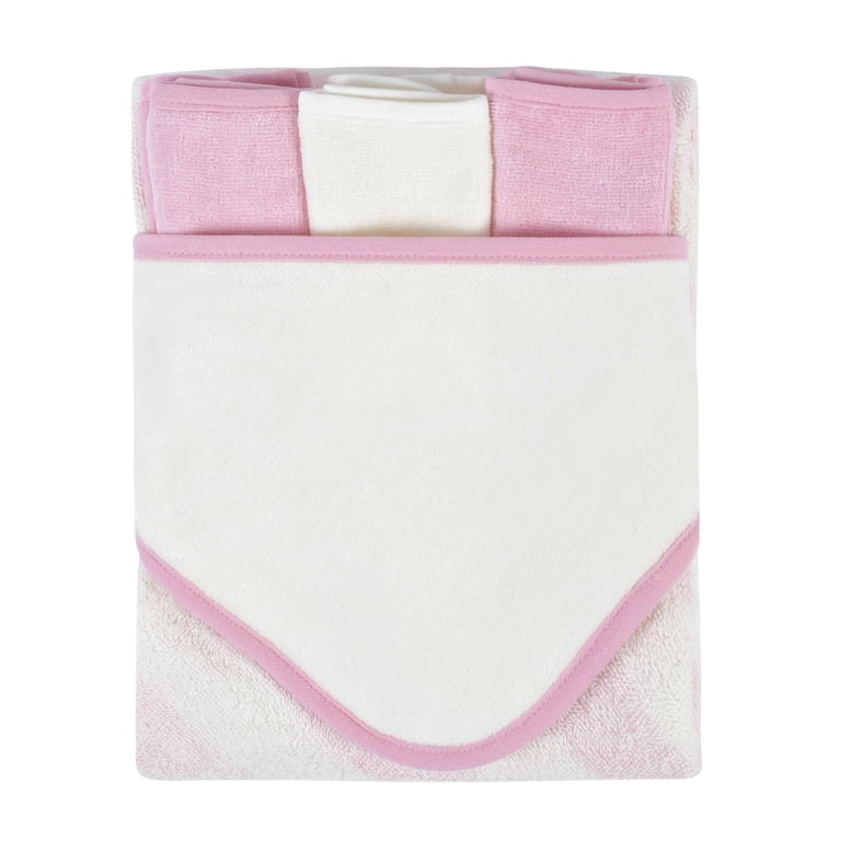 Gerber Hooded Terry Velour Bath Towel & Washcloths, 4-Piece photo 2