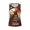 thumbnail image 4 of Easygdp Rooster And Chicken Women's Workout Tank Top, Running Top, Hiking Shirt, Quick-Dry for Running, Yoga, Hiking - X-Large, 4 of 9