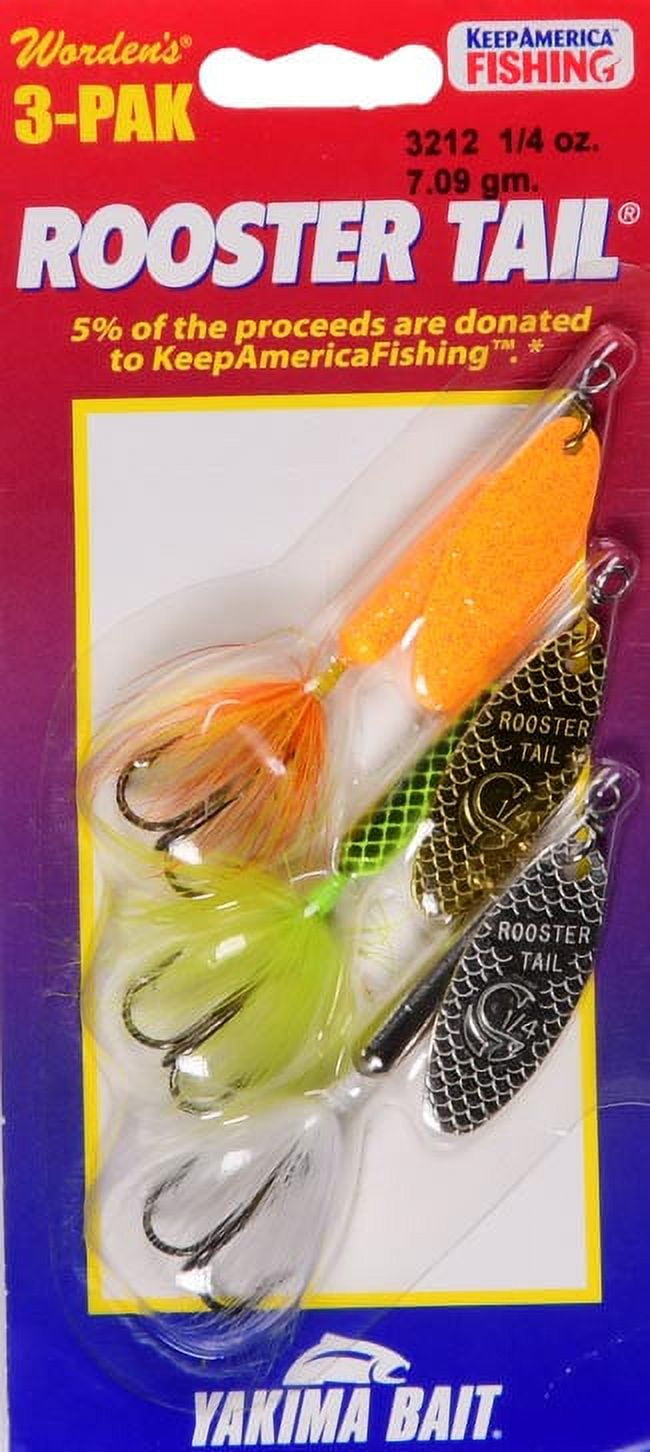 Yakima Bait Rooster Tail Lure - 1/16 oz Single Hook Spinner