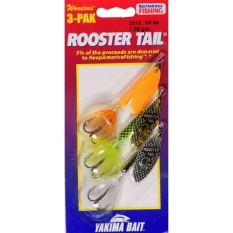 Lot De 6 Leurres De Pêche Vintage Worden's Rooster Tail - Cuillers Tournantes