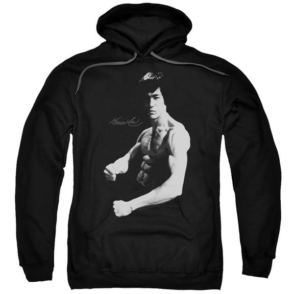 Bruce Lee Men's Stance Hooded Sweatshirt Medium Black