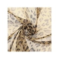 thumbnail image 4 of INSPIRE CHIC Women's Leopard Printed Chiffon Scarves, Square/Long Lightweight Soft Sheer Neck Scarf for All Season 57.1x19.7" Brown-Long, 4 of 6