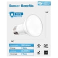 thumbnail image 7 of Sunco 10 Pack BR20 LED Bulb Dimmable, Small Recessed Lighting Bulbs, R20 Mini Flood Light Indoor, LM, 7W (50W Equivalent), 2700K Soft White, E26 Base, Can Light for Home, Kitchen, Bedroom UL, 7 of 7