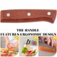 thumbnail image 2 of 1 juego de manija de madera de cortador Manija de cortador de cocina Mango de corte sin eskid Cutter agarre, 2 of 7