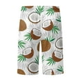 thumbnail image 4 of EHRWE Men's Hawaiian Beach Shorts Summer Digital 3D Coconut Tree Printed Ventilate Shorts Elasticated Waisted Beach Pants With Pockets, 4 of 4