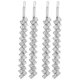 thumbnail image 5 of 1 juego 2 pares de hermosas horquillas de diamantes de imitación Horquillas de metal de moda, 5 of 6