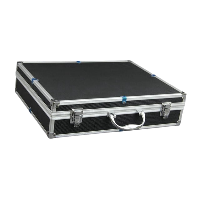 Estuche de transporte para micrófono, aleación de aluminio, caja de almacenamiento para actuaciones en escenarios de radiodifusión, PVC.