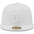 thumbnail image 2 of Men's New Era Washington Nationals White on White 59FIFTY Fitted Hat, 2 of 5