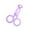 Violet, variant on Contact Lens Inserter, Contact Lens wearing Tool, Portable Traveling Easy Carry Soft Contact Lens Remover and Insertion Tool Violet