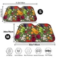 thumbnail image 3 of Balery Begetable Print Car Windshield Sun Shade,Windshield Sunshade for Car Pickup Truck SUV Accessories-Medium, 3 of 7