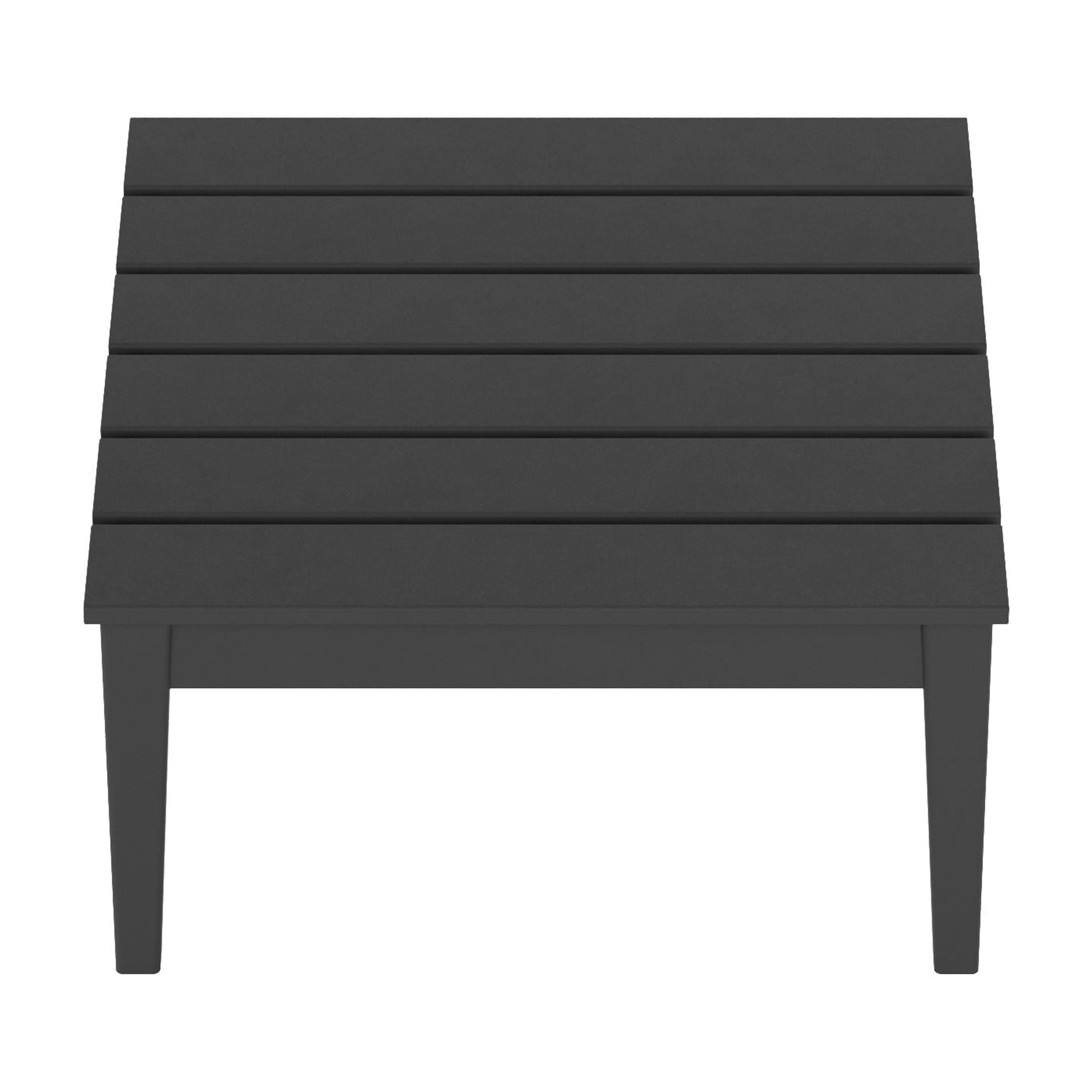 WestinTrends Ashore Outdoor Coffee Table, 32 Inch All Weather Poly Lumber Adirondack Patio Coffee Table Square Low Table, Gray