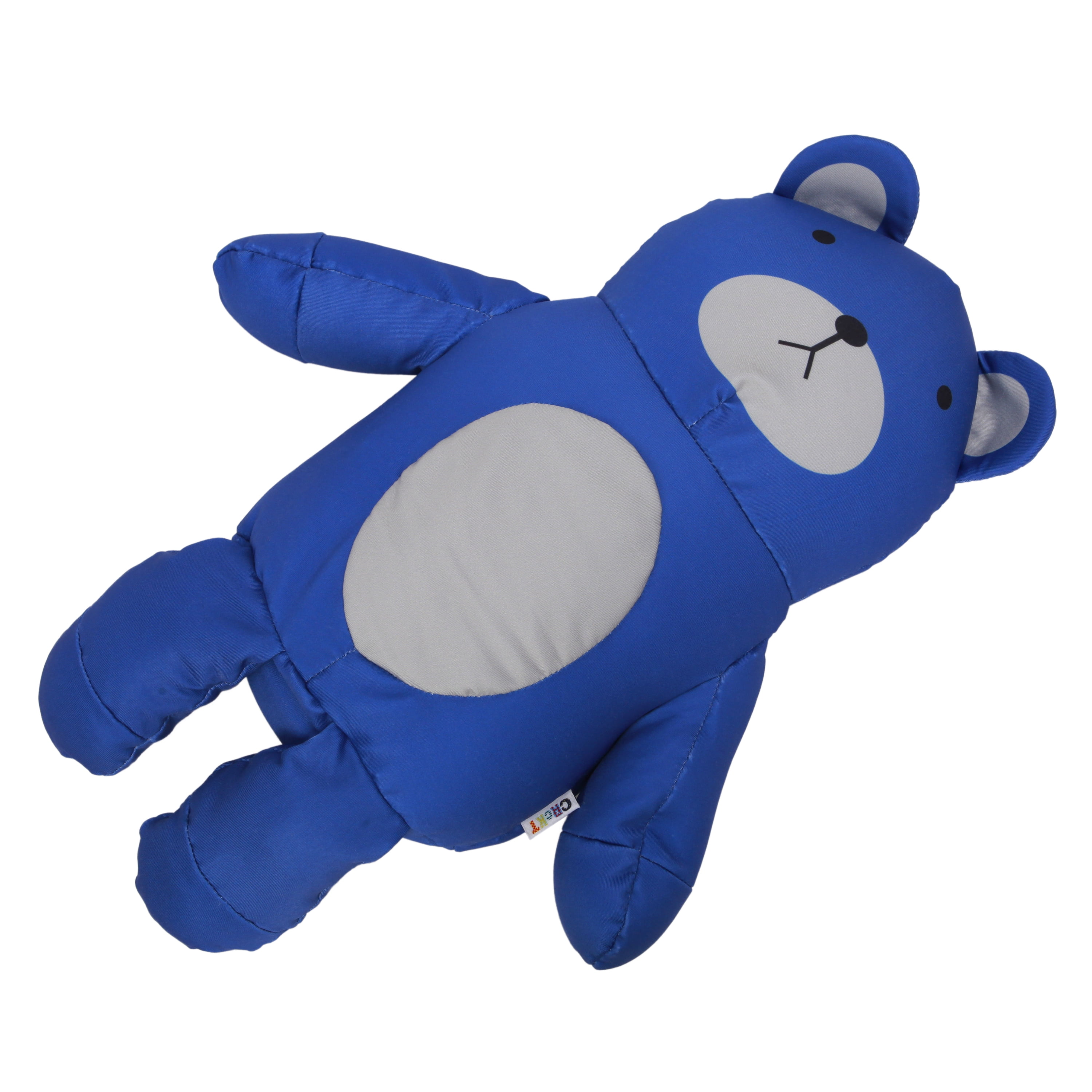 CRCKT 4-Piece Softside Kids Luggage Set, Includes 18" Carry-on Luggage, 12" Backpack, Plush Critter That Turns Into a Neck Roll Pillow, and a Matching Luggage Tag, Blue Camo, (Walmart.Com Exclusive)