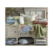 Laura Ashley Saltwater Reversible Quilt Set, King Saltwater Blue 206341