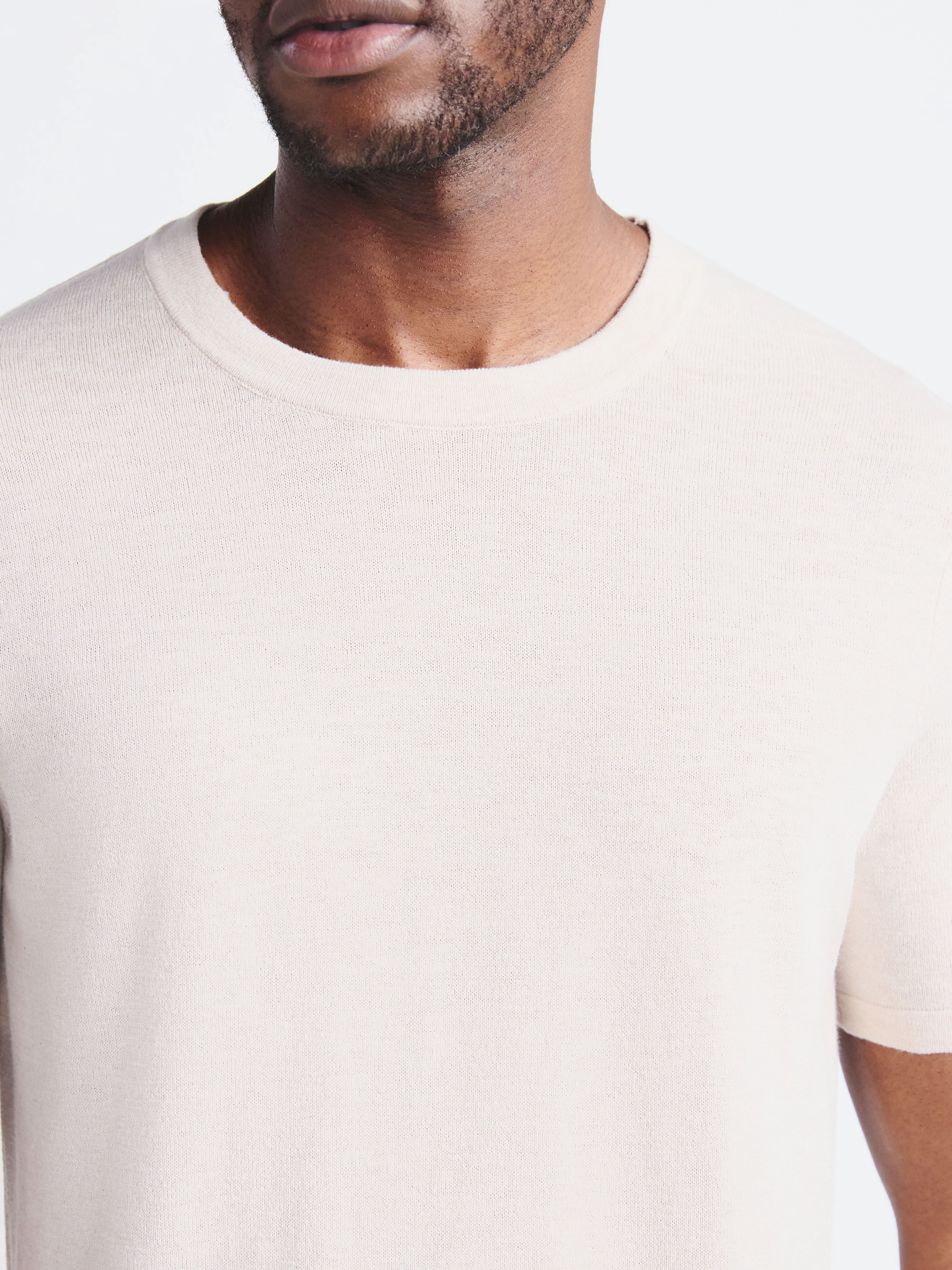 Free Assembly Men's Sweater Tee with Short Sleeves, Sizes S-3XL