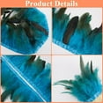 thumbnail image 6 of 1Card Fashion Feather Trimming with Cloth Band Ornament Accessories Dark Slate Blue 130~180x1mm, 6 of 7