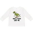 thumbnail image 3 of Inktastic Mimi and Poppop Love Me Dinosaur Boys Long Sleeve Toddler T-Shirt, 3 of 5