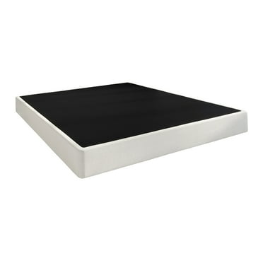 CraftPorch  5-Inch Metal Box Spring with Warm Grey Linen Cover Twin